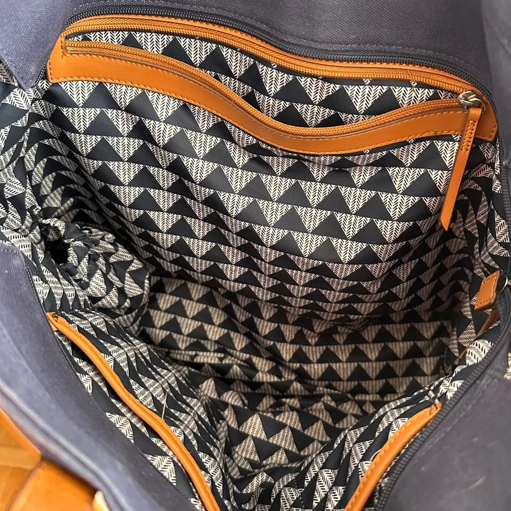 Stella & Dot Navy Tote Bag - Picture 5 of 8